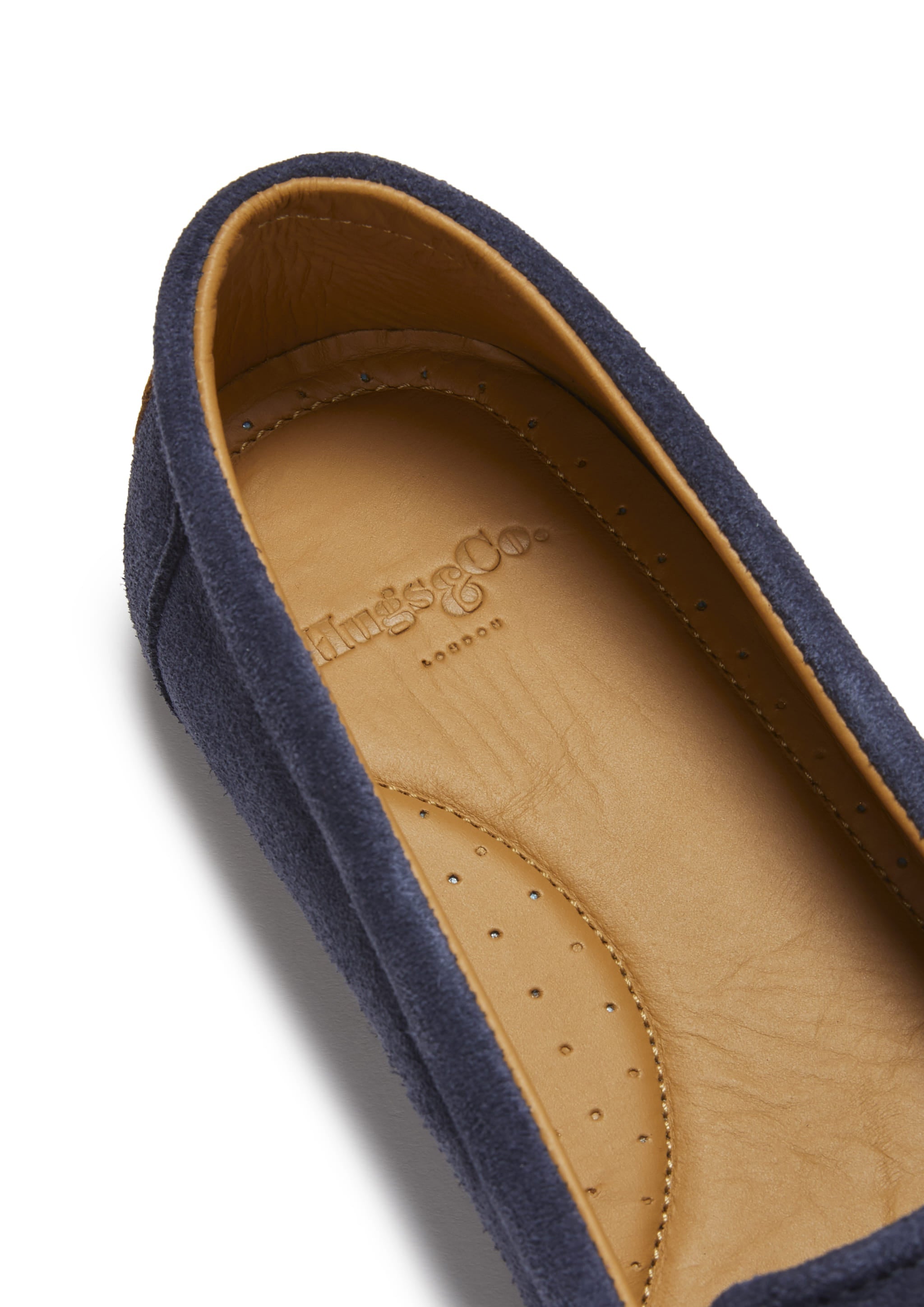 Hugs & Co Womens Continental Espadrilles Navy Blue Suede