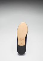 Hugs & Co Womens Penny Loafers Leather Sole Navy Blue Suede