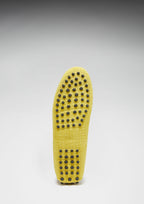 Hugs & Co Womens Penny Driving Loafers Yellow Embossed Suede