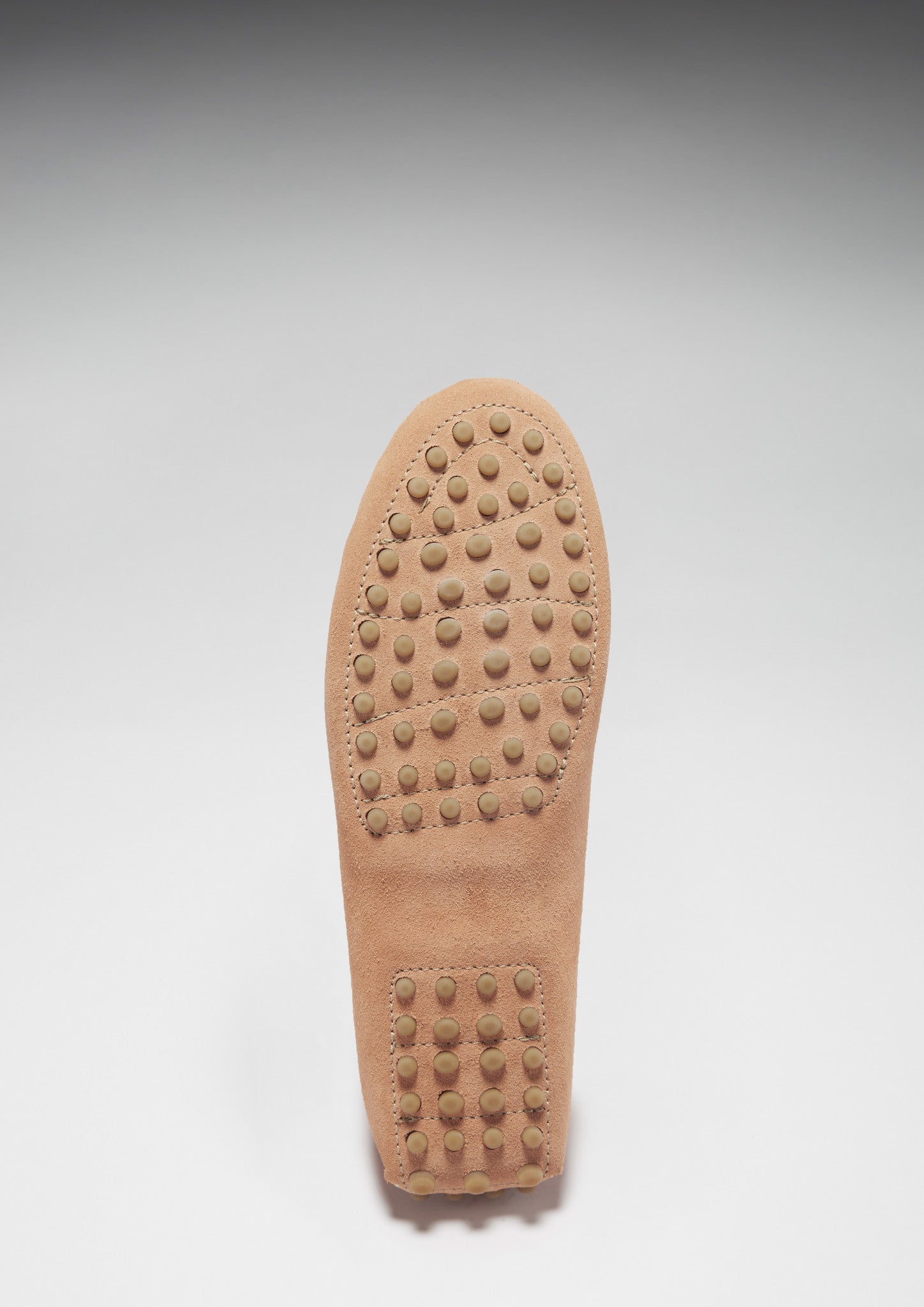 Hugs & Co Womens Tasselled Driving Loafers Peach Suede