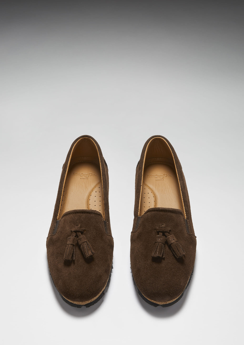 Hugs & Co Womens Tasselled Espadrilles Brown Suede