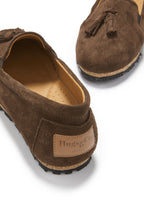 Hugs & Co Womens Tasselled Espadrilles Brown Suede