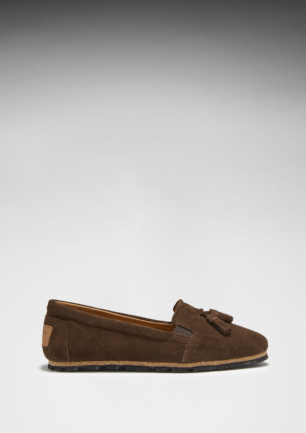 Hugs & Co Womens Tasselled Espadrilles Brown Suede