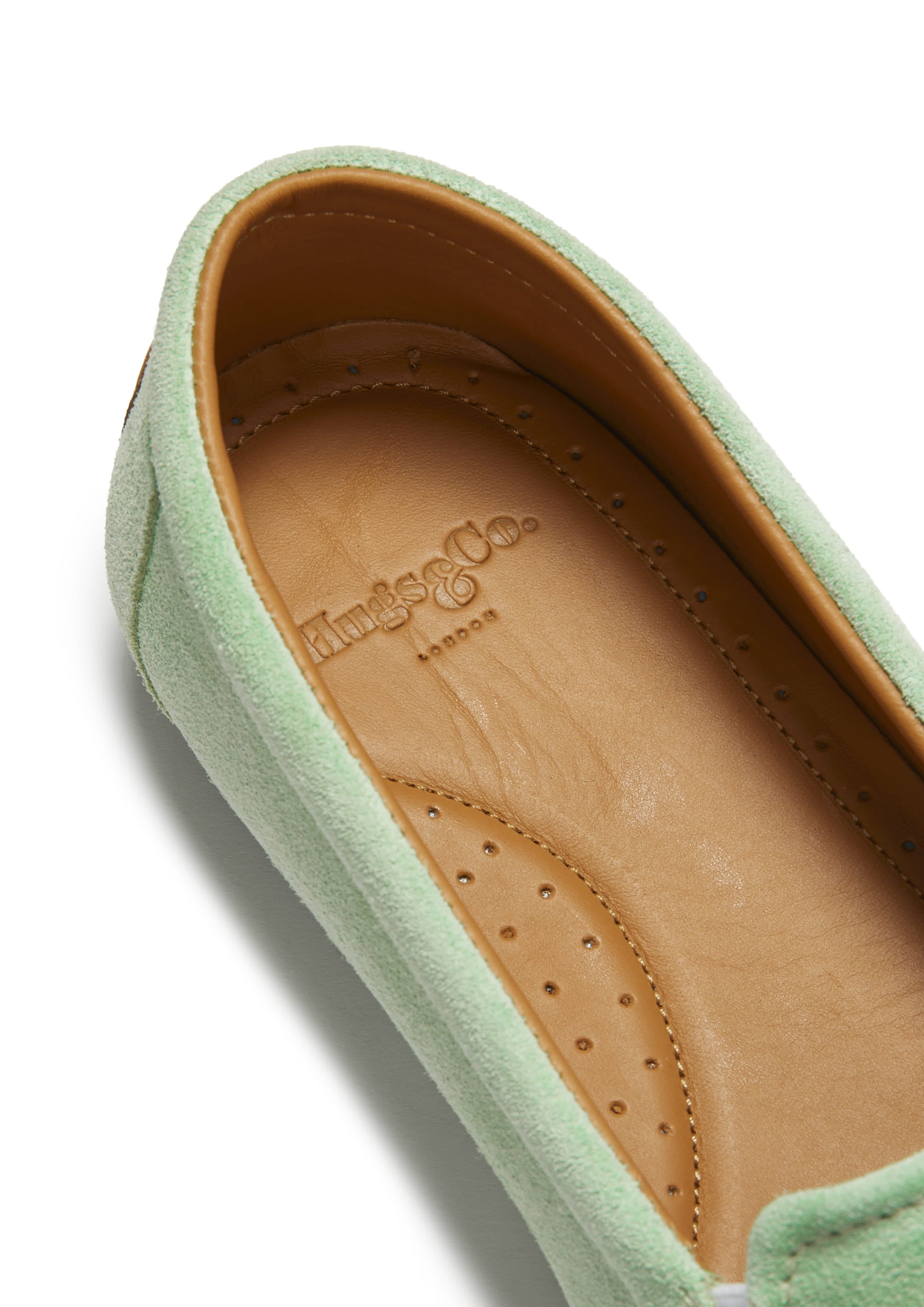 Hugs & Co Womens Tasselled Espadrilles Lagoon Green Suede