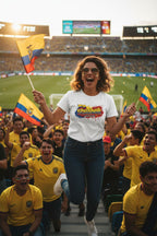Ecuador World Cup 2026 T-Shirt - Bold Graffiti Flag Design by StayClothed.com