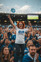 Scotland World Cup 2026 T-Shirt - Bold Graffiti Flag Design by StayClothed.com