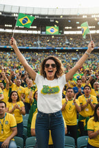 Brazil World Cup 2026 T-Shirt - Bold Graffiti Flag Design by StayClothed.com