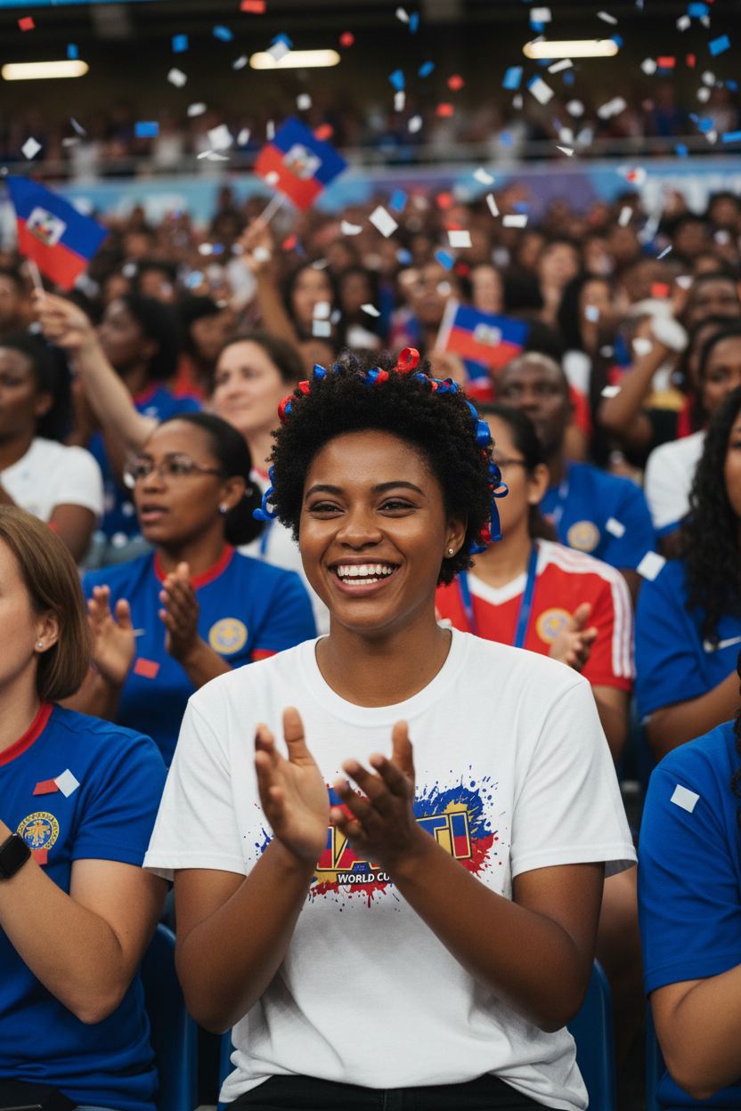 Haiti World Cup 2026 T-Shirt - Bold Graffiti Flag Design by StayClothed.com