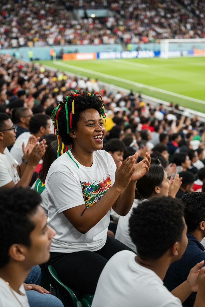 South Africa World Cup 2026 T-Shirt - Bold Graffiti Flag Design by StayClothed.com