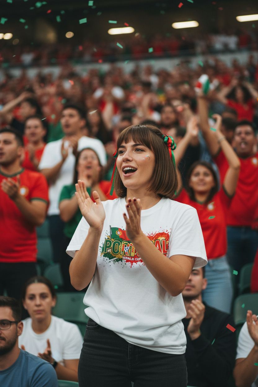 Portugal World Cup 2026 T-Shirt - Bold Graffiti Flag Design by StayClothed.com