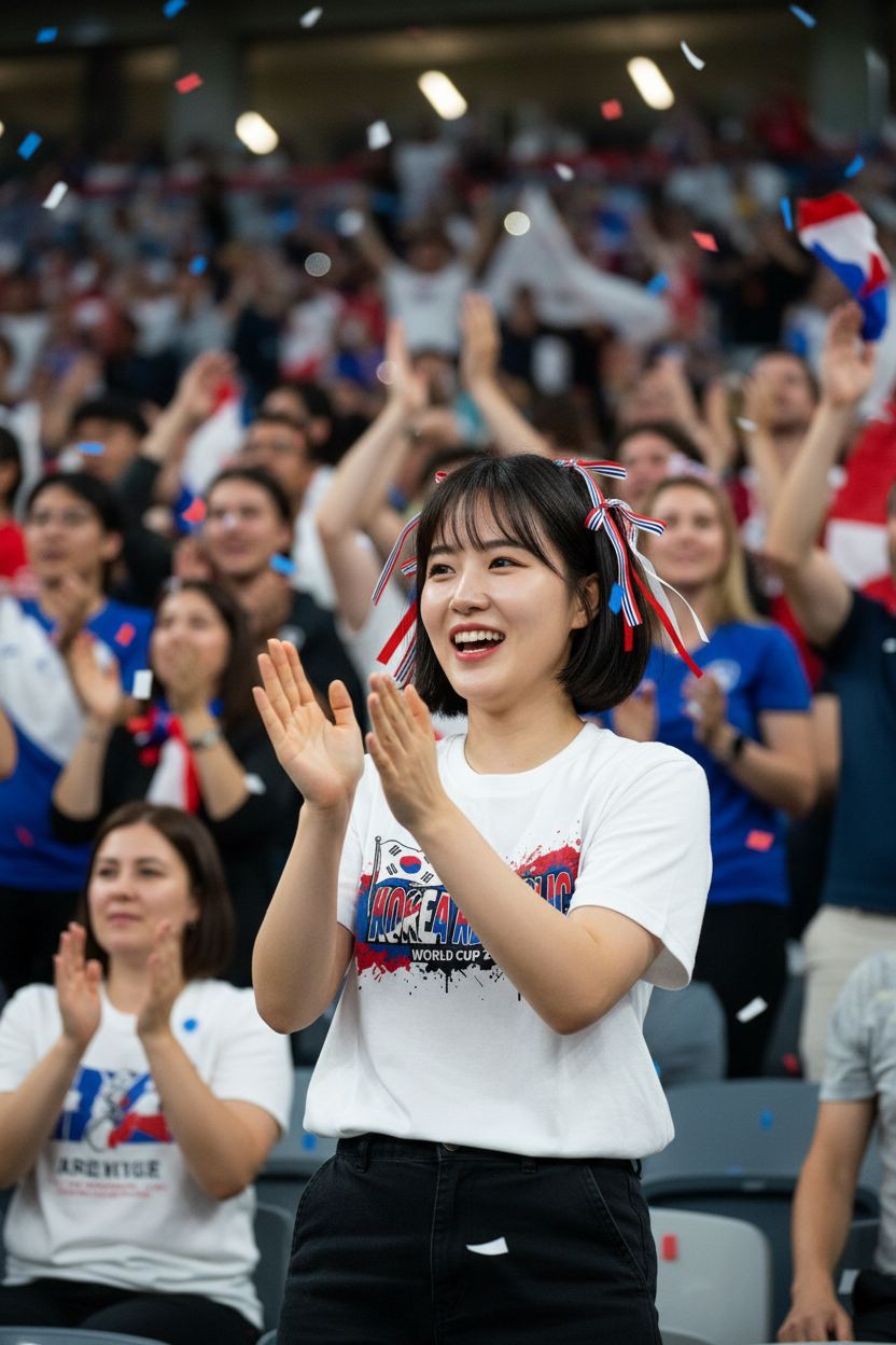 South Korea World Cup 2026 T-Shirt - Bold Graffiti Flag Design by StayClothed.com