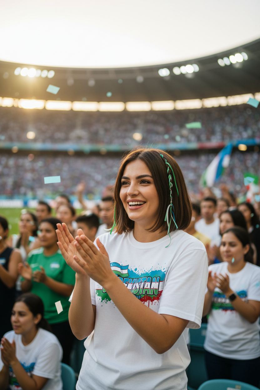 Uzbekistan World Cup 2026 T-Shirt - Bold Graffiti Flag Design by StayClothed.com