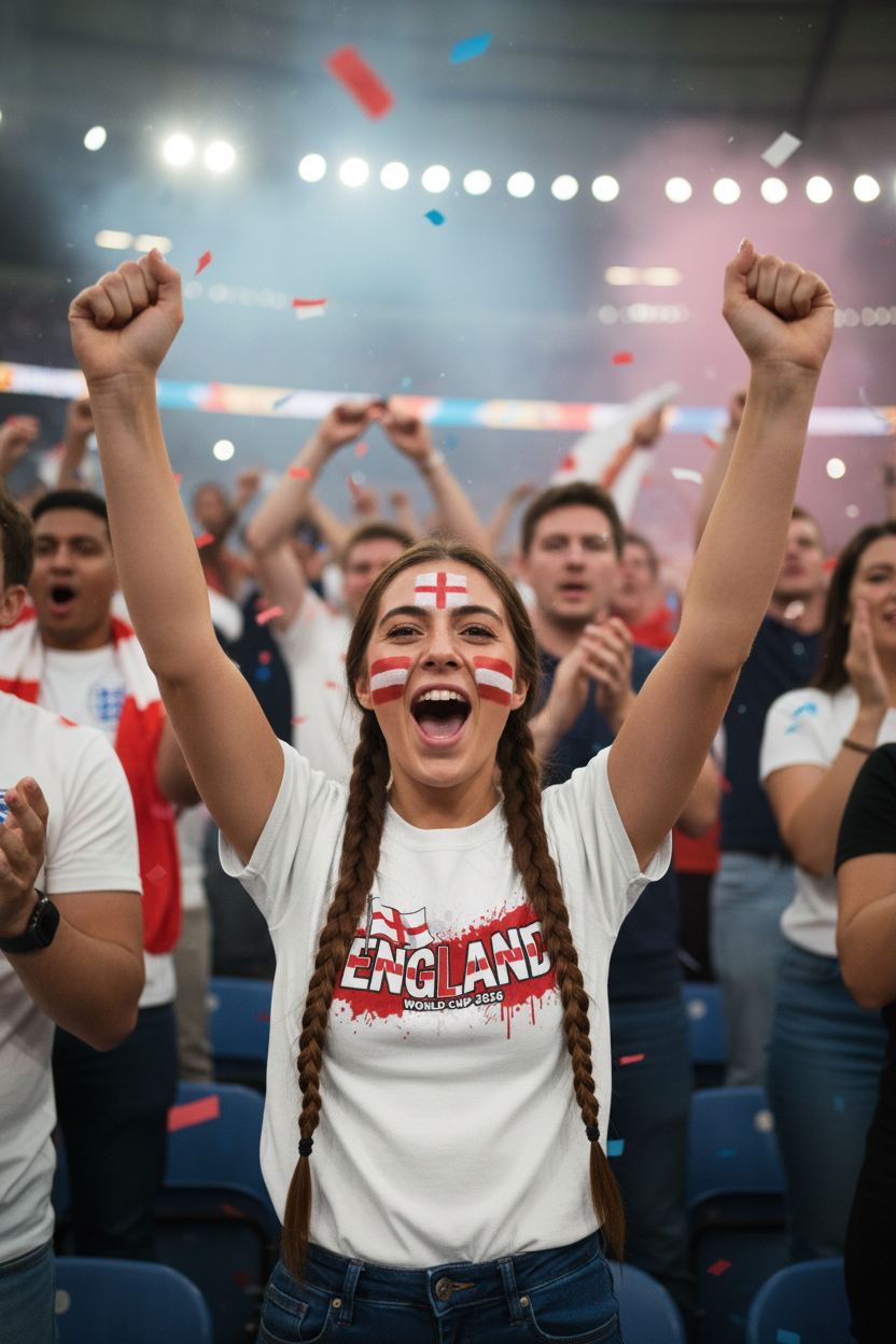 England World Cup 2026 T-Shirt - Bold Graffiti Design by StayClothed.com