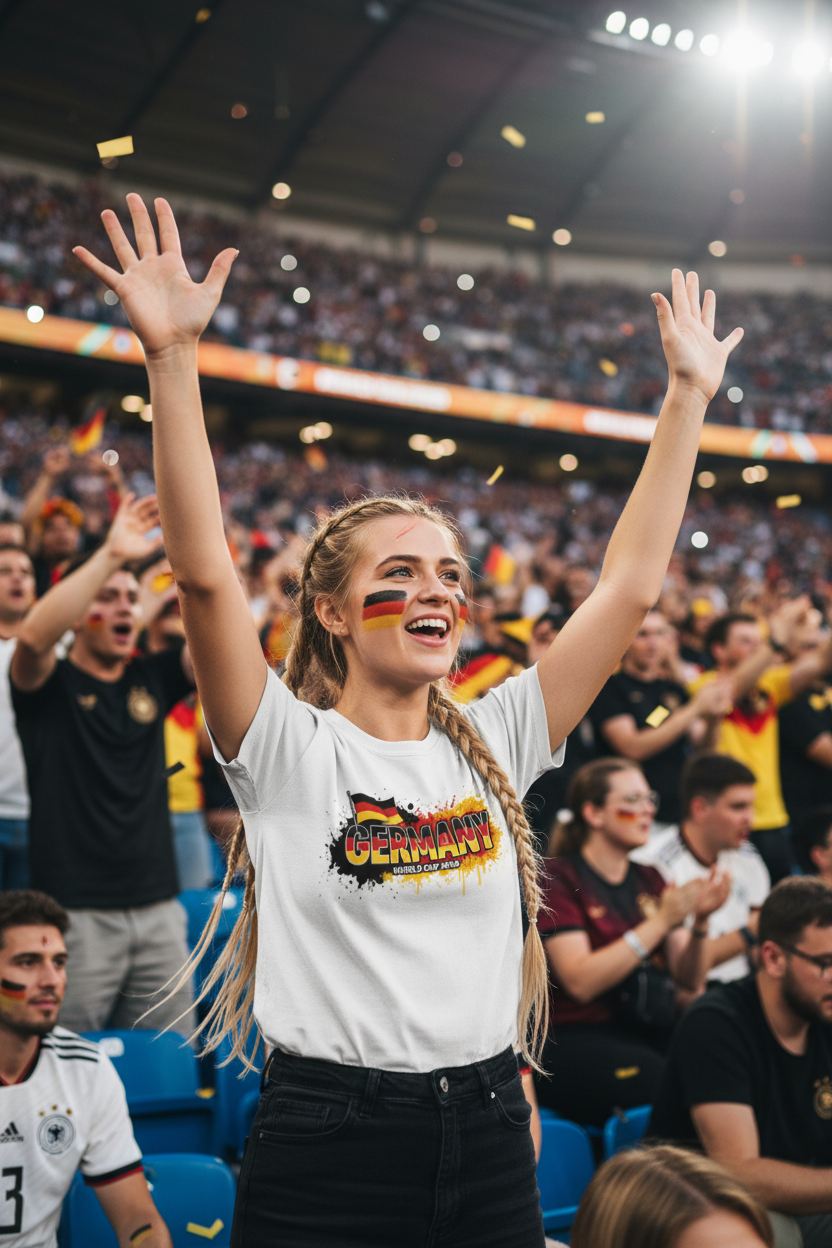 Germany World Cup 2026 T-Shirt - Bold Graffiti Flag Design by StayClothed.com