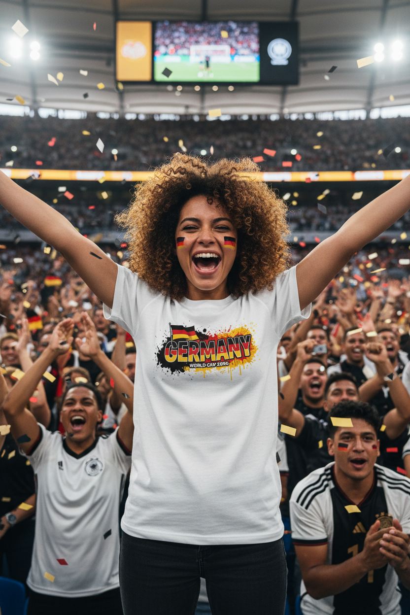 Germany World Cup 2026 T-Shirt - Bold Graffiti Flag Design by StayClothed.com