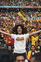 Ecuador World Cup 2026 T-Shirt - Bold Graffiti Flag Design by StayClothed.com