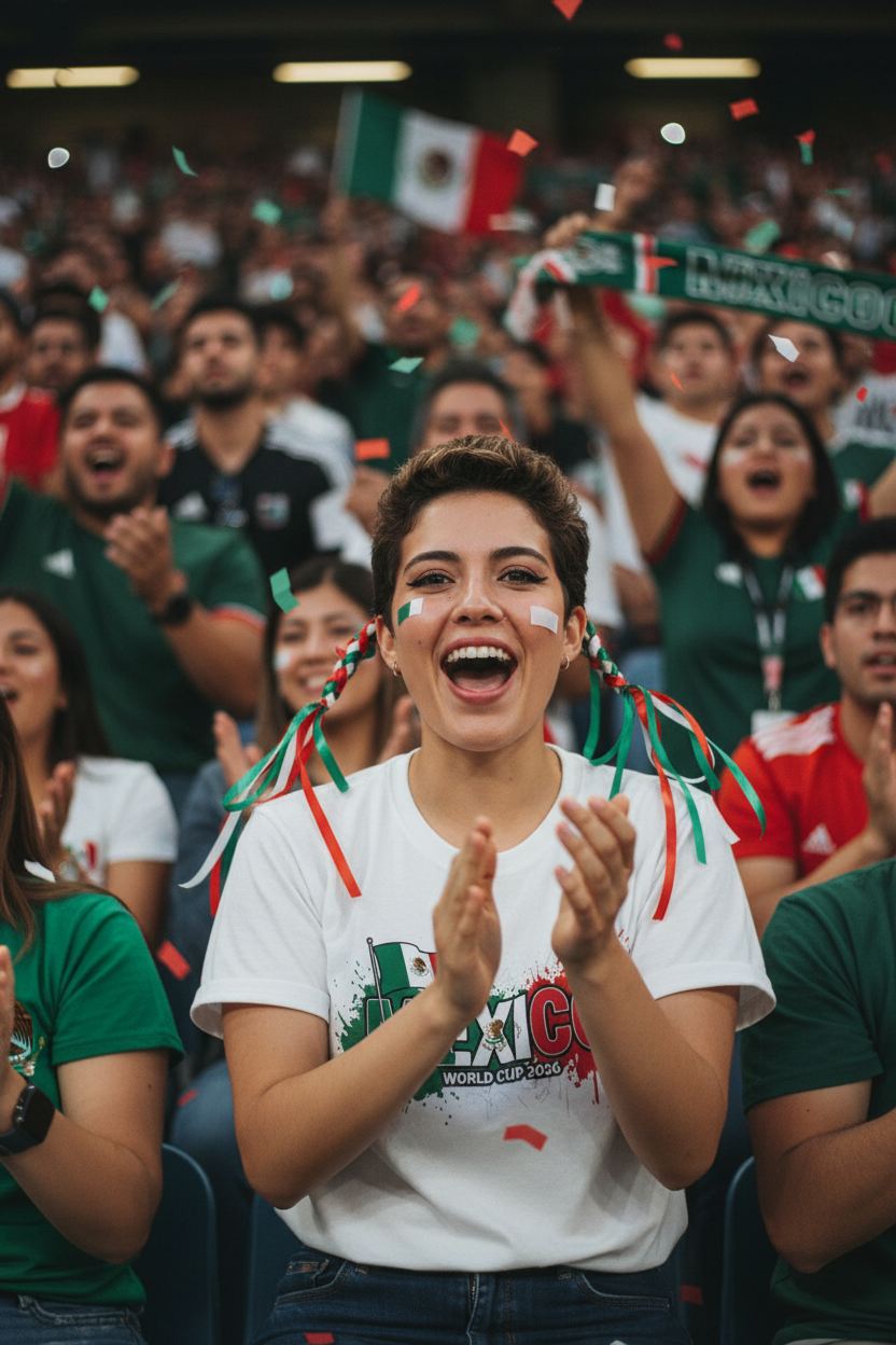 Mexico World Cup 2026 T-Shirt - Bold Graffiti Flag Design by StayClothed.com