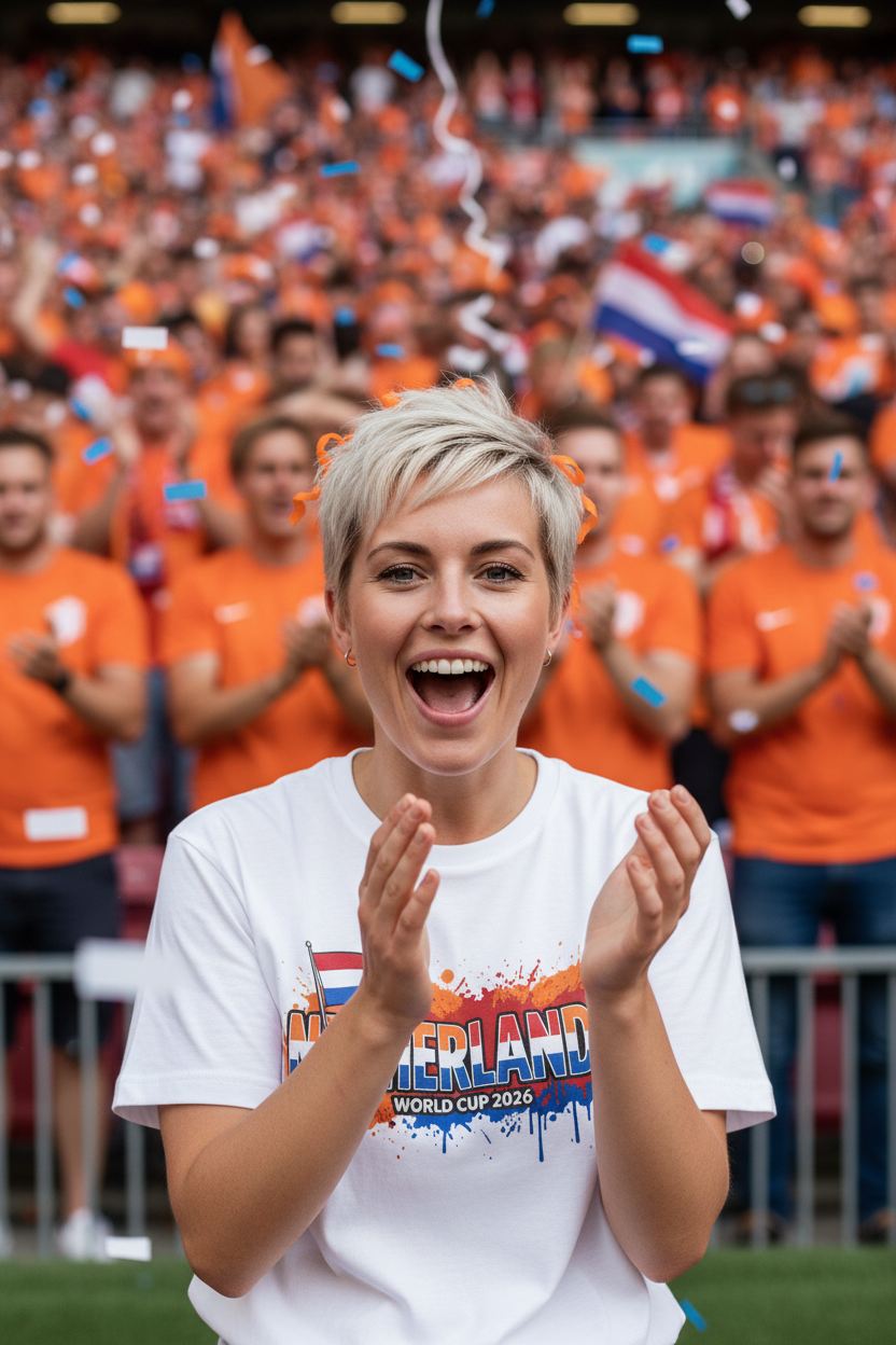 Netherlands World Cup 2026 T-Shirt - Bold Graffiti Flag Design by StayClothed.com