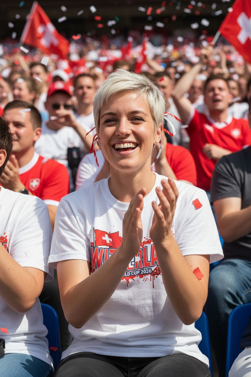 Switzerland World Cup 2026 T-Shirt - Bold Graffiti Flag Design by StayClothed.com