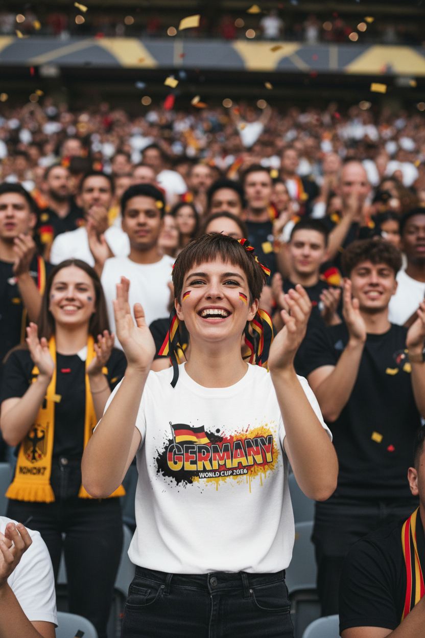 Germany World Cup 2026 T-Shirt - Bold Graffiti Flag Design by StayClothed.com