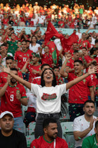 Morocco World Cup 2026 T-Shirt - Bold Graffiti Flag Design by StayClothed.com