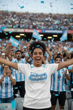 Argentina World Cup 2026 T-Shirt - Bold Graffiti Flag Design by StayClothed.com