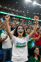 Uzbekistan World Cup 2026 T-Shirt - Bold Graffiti Flag Design by StayClothed.com