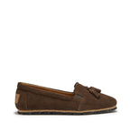 Hugs & Co Womens Tasselled Espadrilles Brown Suede
