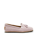 Hugs & Co Womens Tasselled Espadrilles Powder Pink Suede