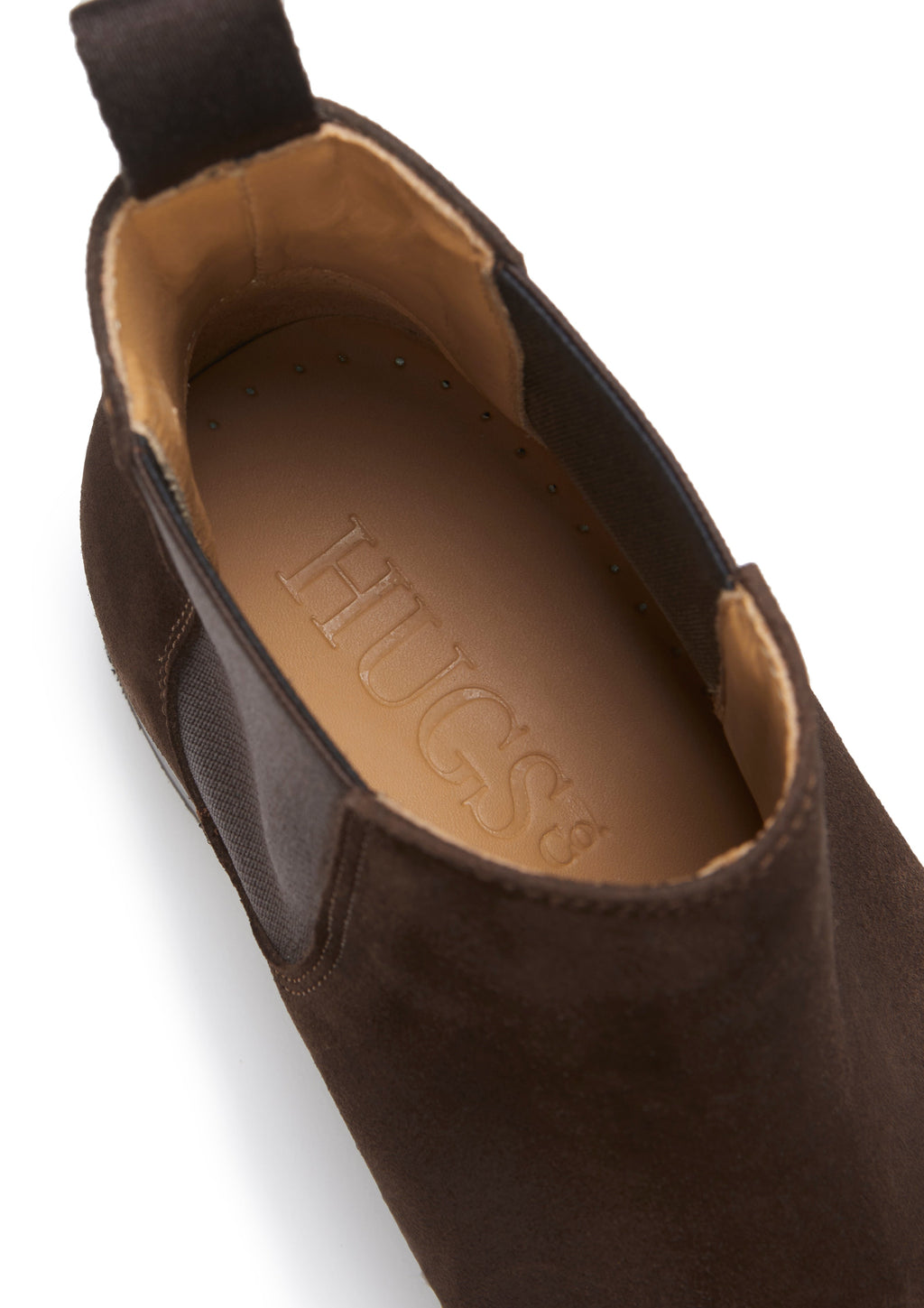 Hugs & Co Womens Brown Suede Chelsea Boots Welted Leather Sole