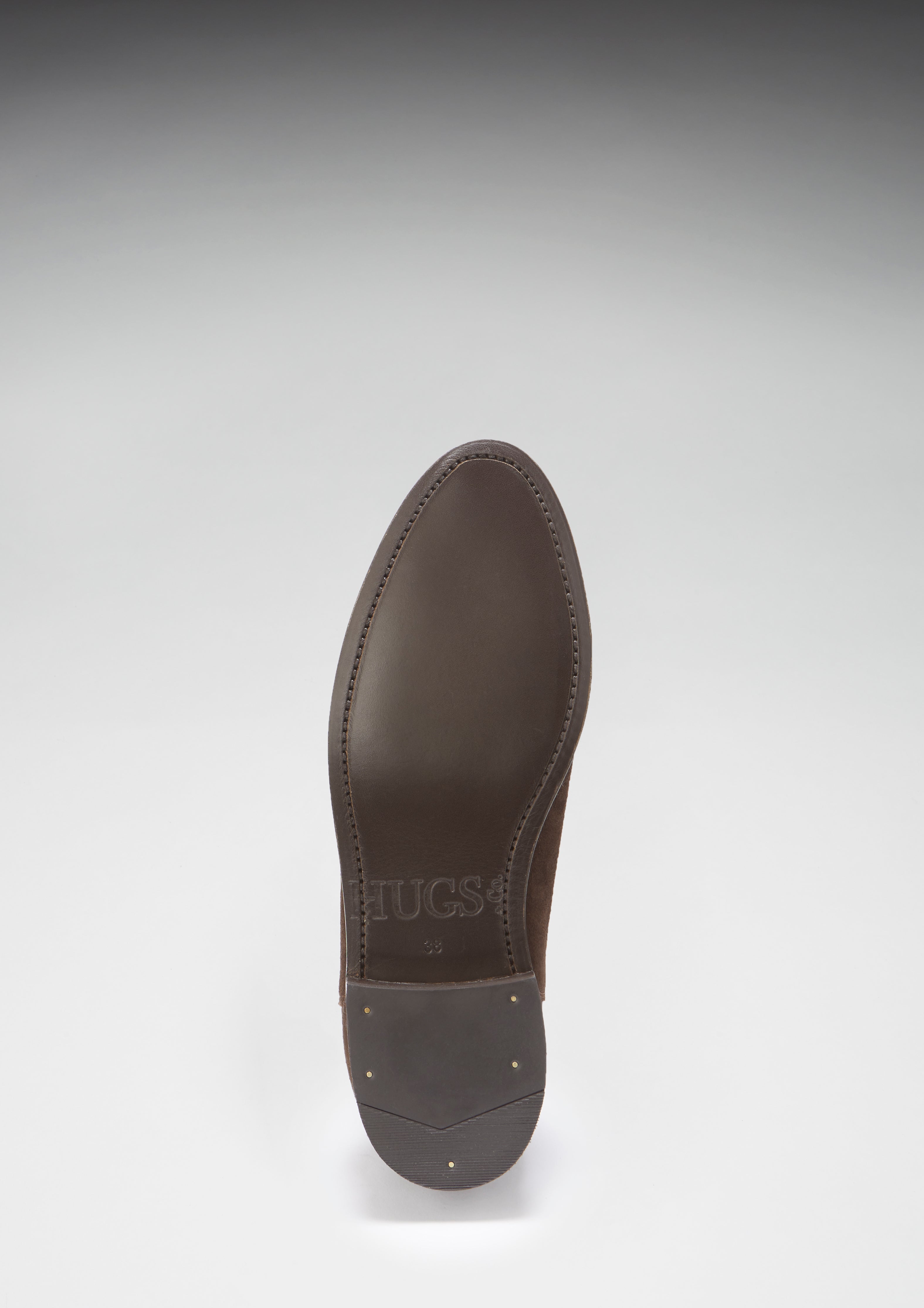 Hugs & Co Womens Brown Suede Chelsea Boots Welted Leather Sole