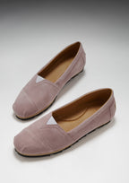 Hugs & Co Womens Chukka Espadrilles Powder Pink Suede