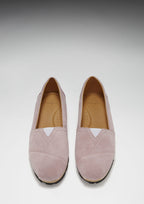 Hugs & Co Womens Chukka Espadrilles Powder Pink Suede