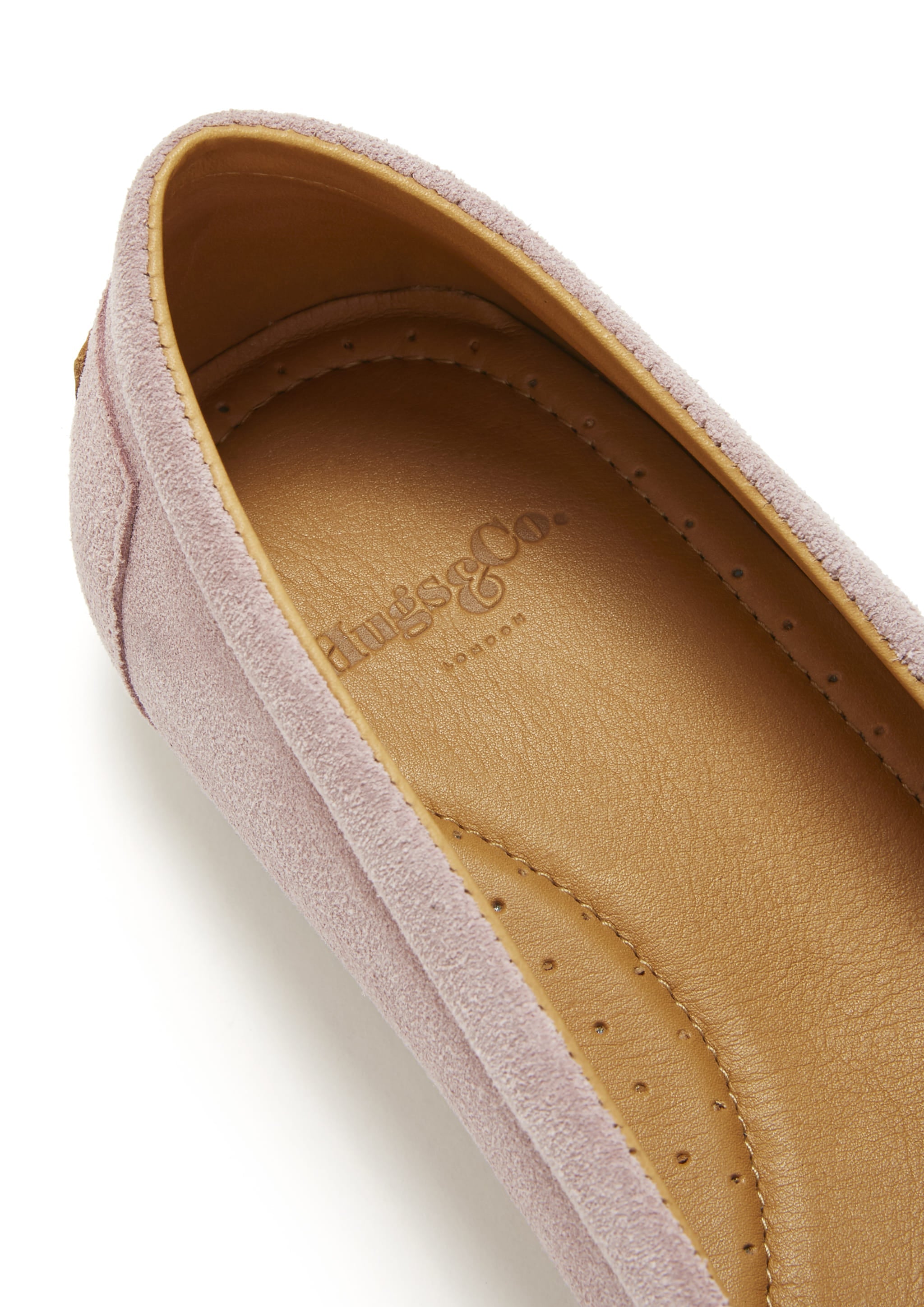 Hugs & Co Womens Chukka Espadrilles Powder Pink Suede