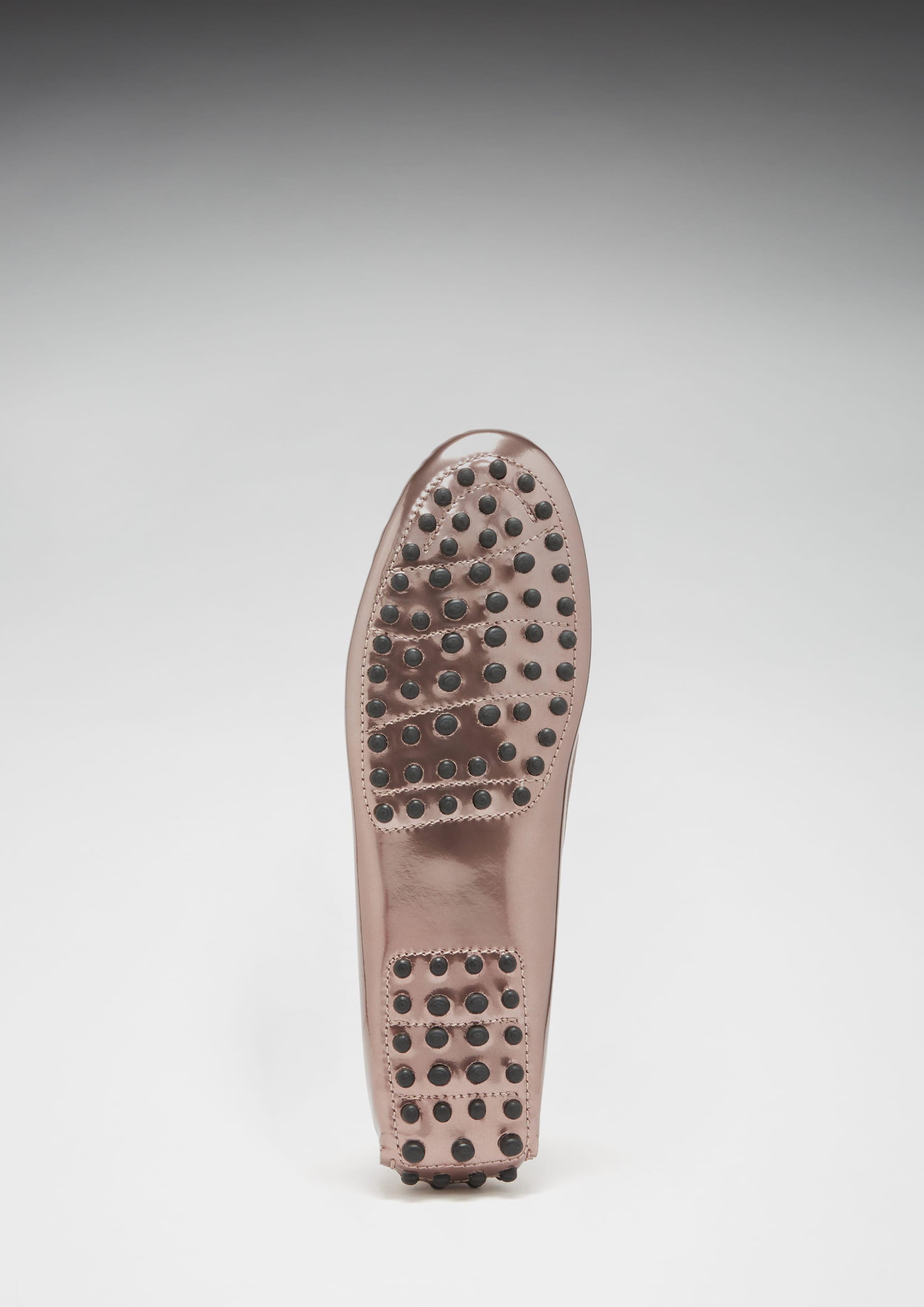 Hugs & Co Womens Penny Driving Loafers Rose Gold Patent Leather