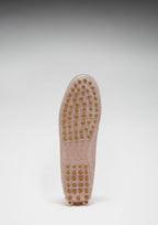 Hugs & Co Womens Penny Driving Loafers Powder Pink Print Patent Leather