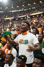 Côte d'Ivoire World Cup 2026 T-Shirt - Bold Graffiti Flag Design by StayClothed.com