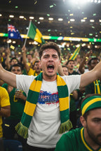 Australia World Cup 2026 T-Shirt - Bold Graffiti Flag Design by StayClothed.com