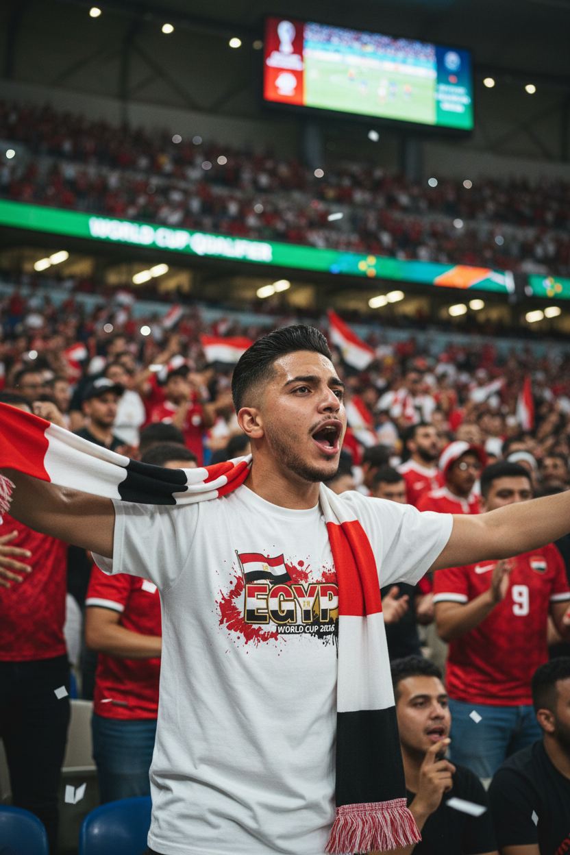 Egypt World Cup 2026 T-Shirt - Bold Graffiti Design by StayClothed.com