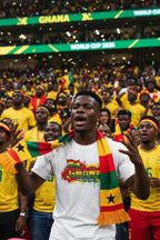 Ghana World Cup 2026 T-Shirt - Bold Graffiti Flag Design by StayClothed.com