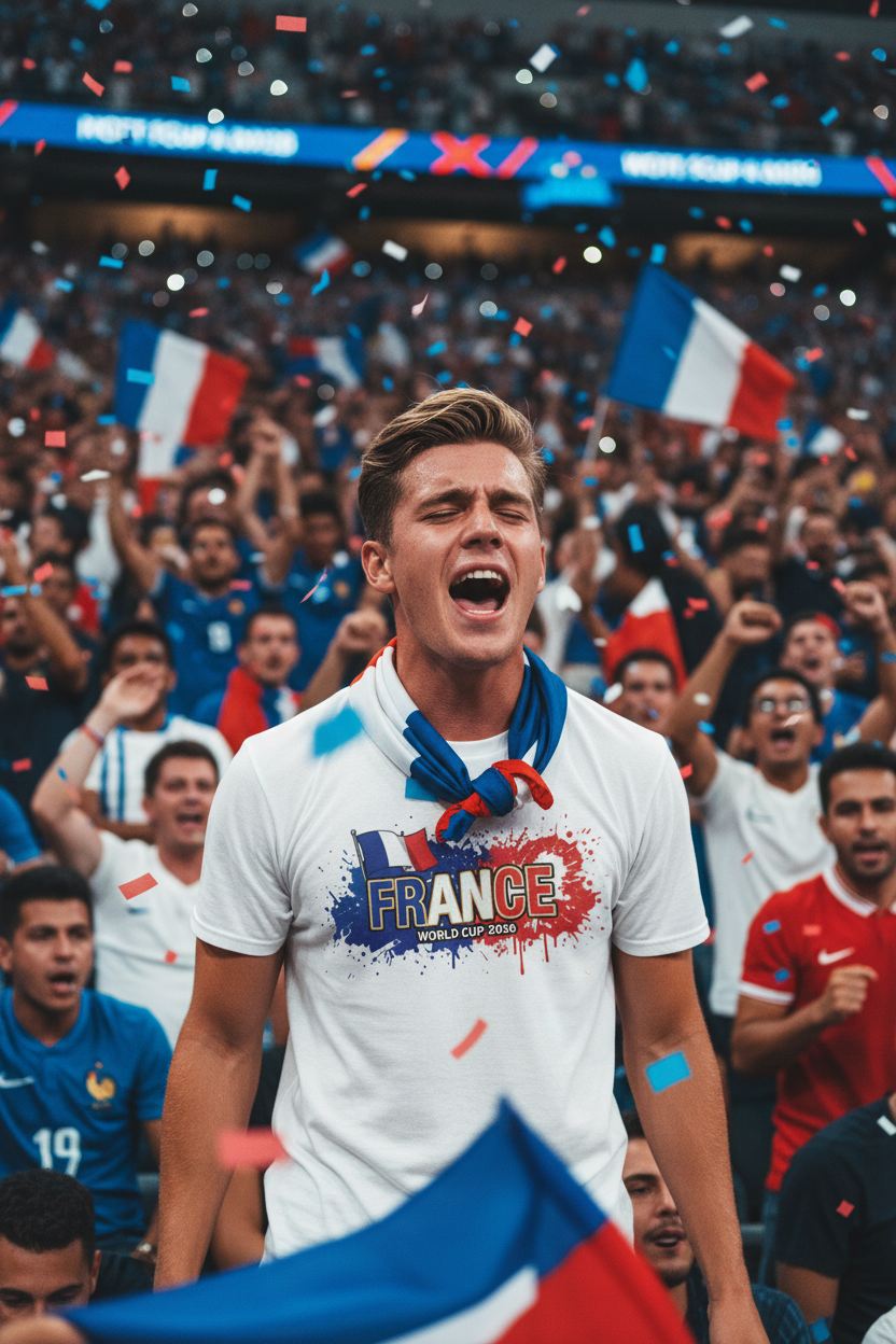 France World Cup 2026 T-Shirt - Bold Graffiti Design by StayClothed.com