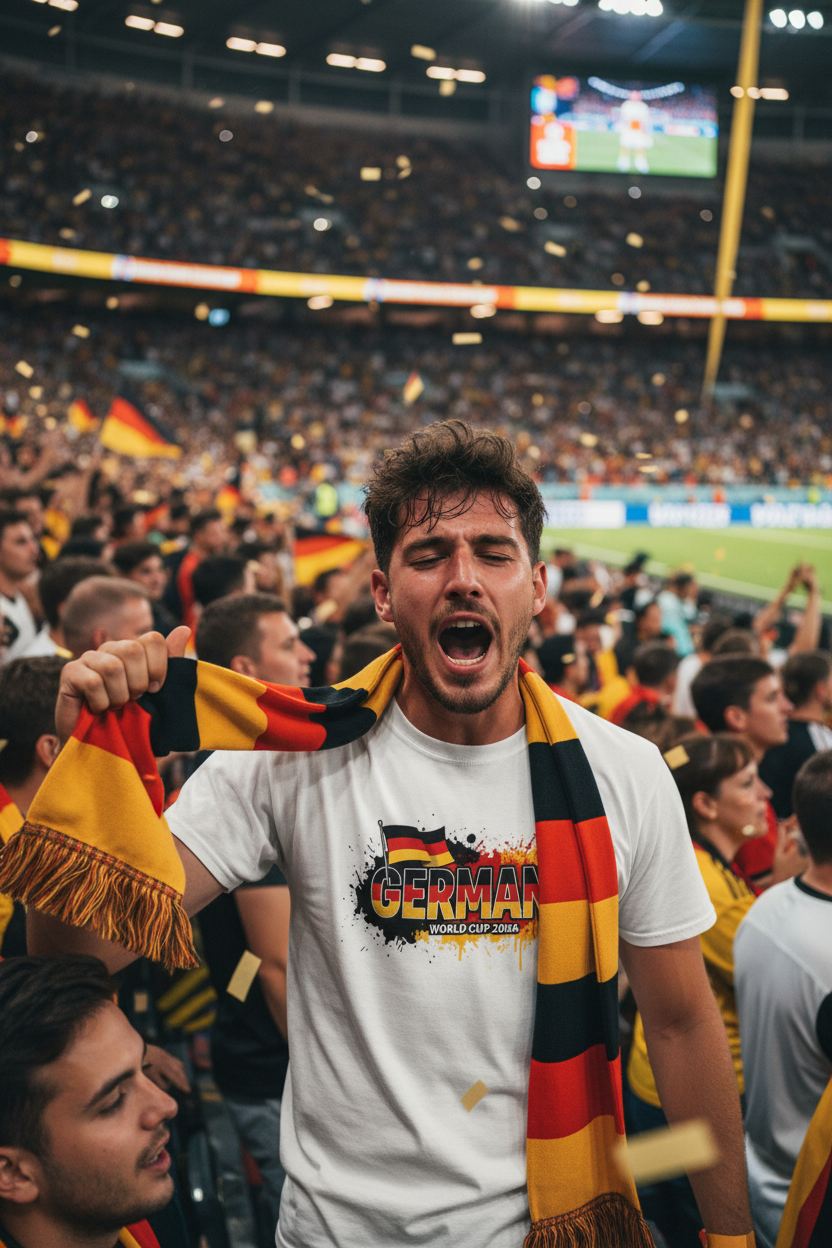 Germany World Cup 2026 T-Shirt - Bold Graffiti Flag Design by StayClothed.com