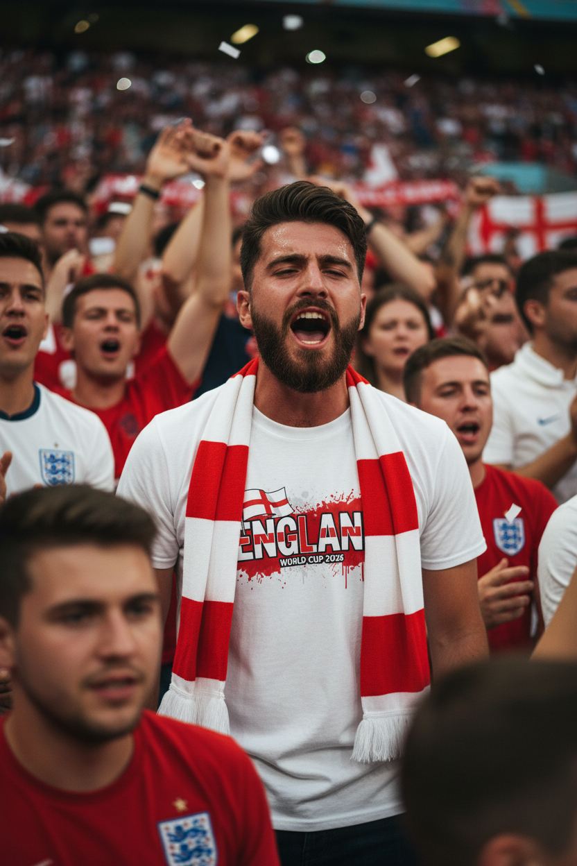 England World Cup 2026 T-Shirt - Bold Graffiti Design by StayClothed.com