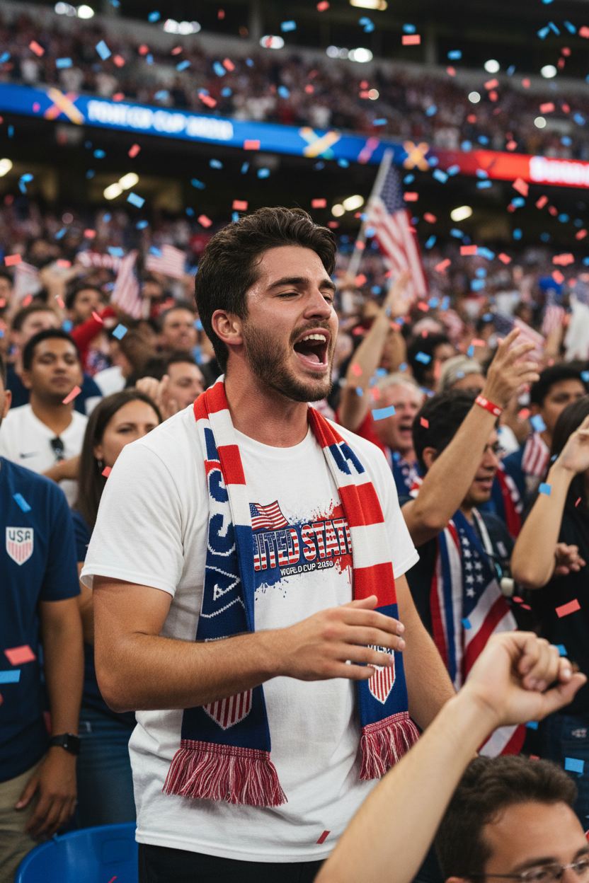 United States World Cup 2026 T-Shirt - Bold Graffiti Flag Design by StayClothed.com
