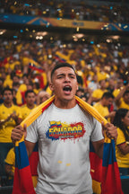 Ecuador World Cup 2026 T-Shirt - Bold Graffiti Flag Design by StayClothed.com